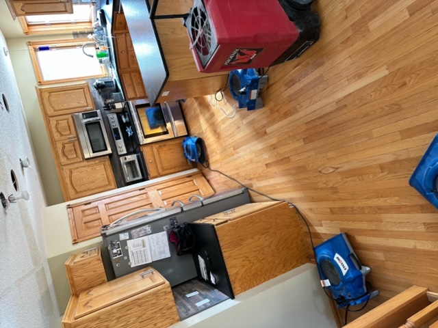 Professional water damage restoration equipment deployed in Hanover, MN